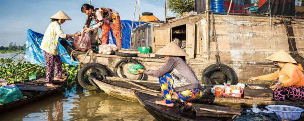 Le marché flottant de Long Xuyen, visite incontournable lors de voyage Vietnam